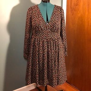 Torrid Retro Style Babydoll Dress Long Sleeves